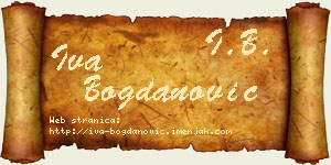 Iva Bogdanović vizit kartica